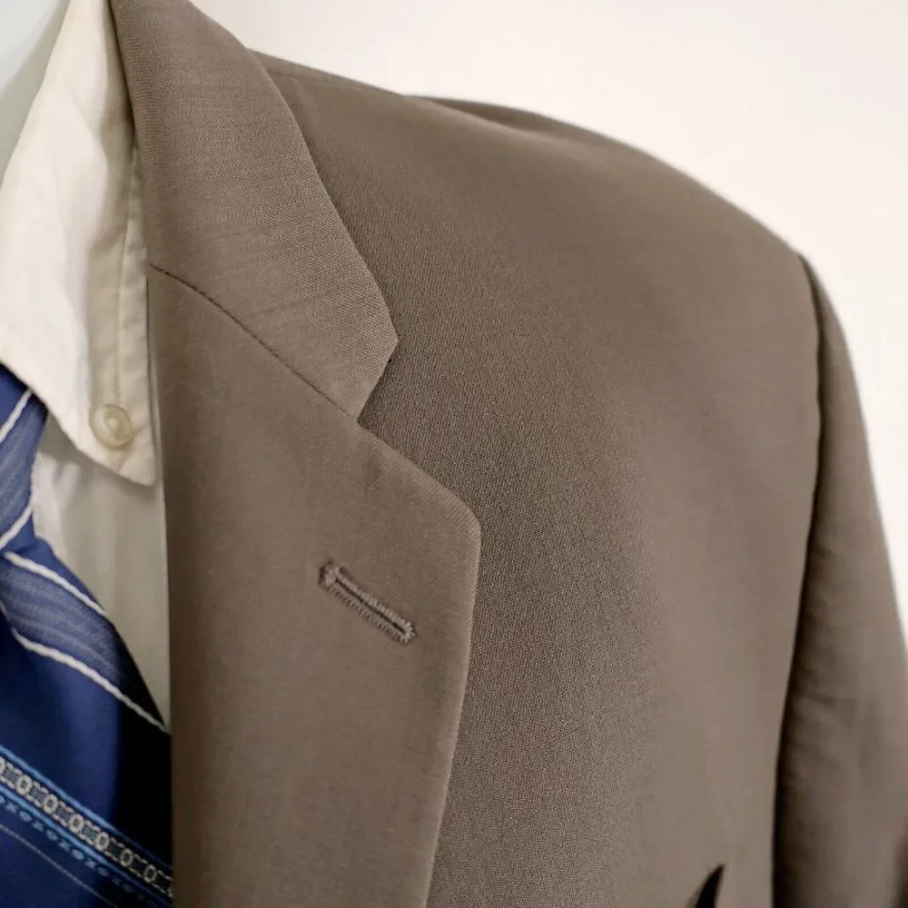 Calvin Klein Wool Beige Blazer 42L 3 Button‎